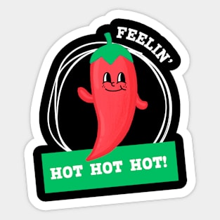 Chili Pepper Feeling Hot Sticker